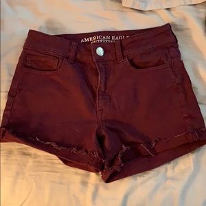 American Eagle shorts Maroon